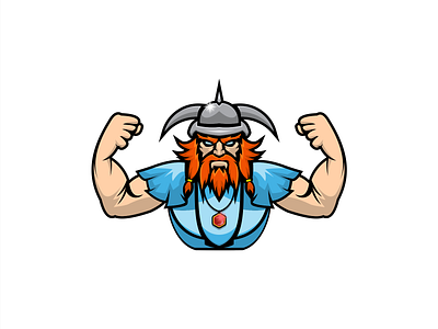 sparta big strong mascot character cartoon design illustration