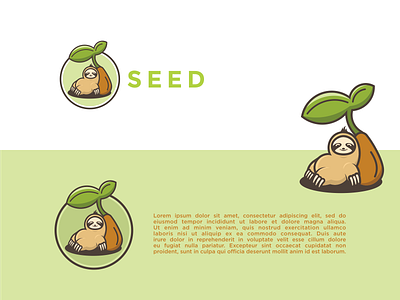 seed character mascot design illustration character design grow icon illustration logo mascot nature seed sign symbol vector