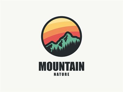 mountain logo design design icon illustration logo mountain symbol vector