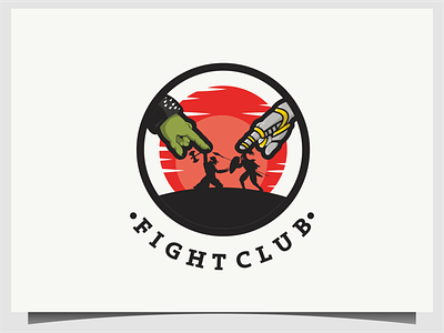 fight club ninja logo design club design fight icon illustration logo ninja people sign symbol vector
