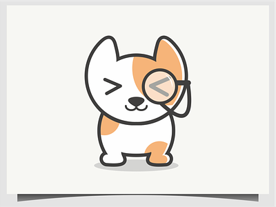 animal dog logo design vector animal design dog icon illustration logo symbol