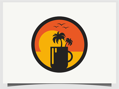 drink nature beach logo design design drink icon illustration logo nature symbol