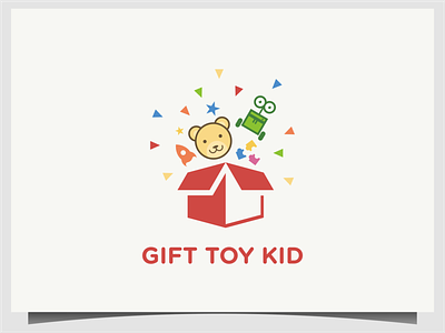 gift toy kid illustration design gift icon illustration kid logo sign symbol toy vector