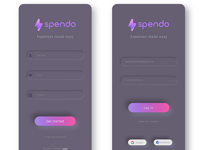 Spendo App app card design cards details design icon illustration logo lovemywork mobile mobile app mydesign neumorphism neumorphism app transaction ui ux vector