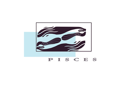 PISCES design digital art illustraion logo