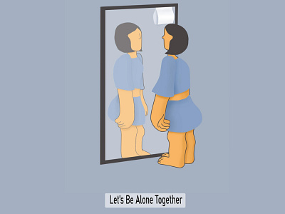 let's be alone together color daily mantra drawing illustraion quotes
