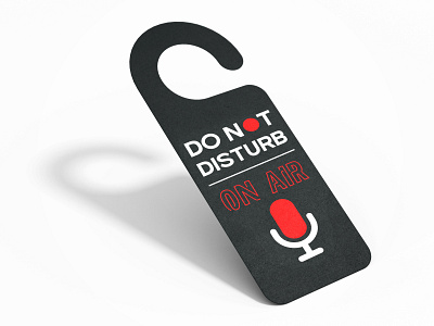 Door Hanger design dnd do not disturb door hanger gift musician on air producers recording sign vloggers