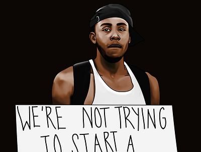 Black Lives Matter blacklivesmatter design graphic design illustration race thoughtprovoking