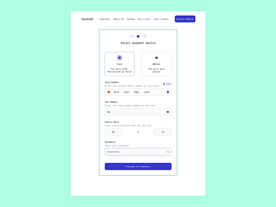 On-ramp payment portal design ui uiux ux