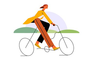 Bike Rider Illustration