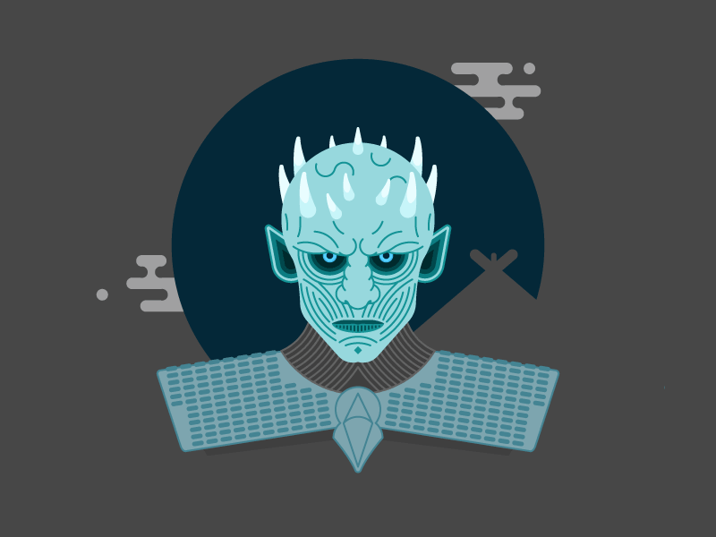 White Walker animation game of thrones gif got hardhome illustration valyrian steel vector whitewalker you know nothing jon snow zombie
