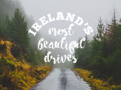 Irish Drives driving ireland st.patricks day typography
