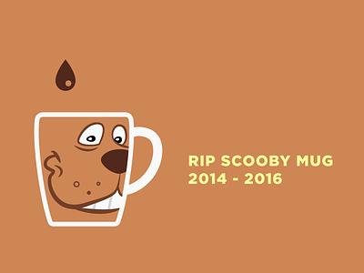 RIP Scooby mug coffee grief mourning mug no coffee pain rip sadness scooby scooby doo suffering tragedy