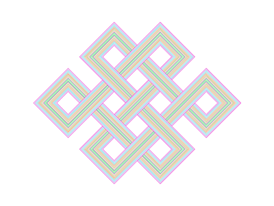 The Endless Knot buddhism endless knot geometry infinity meditation op art pattern samsara trance