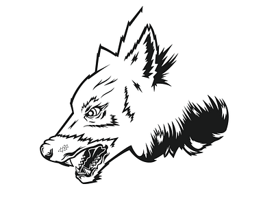 Wolf Head apparel powerlifting vector wolf