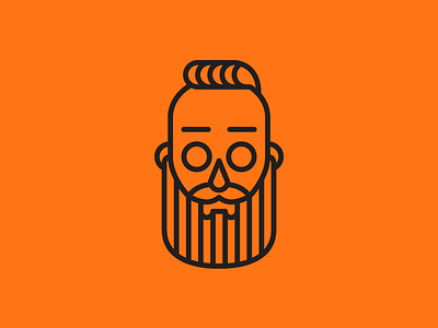 It's me but spooky avatar beard character freelance icon illustration profile vector
