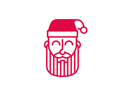 It's me but Christmassy avatar beard character christmas freelance icon illustration profile santa vector