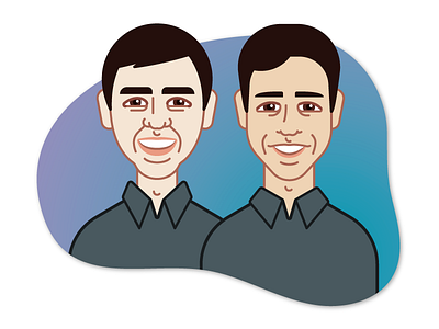Larry Page and Sergey Brin avatar google larry page portrait sergey brin