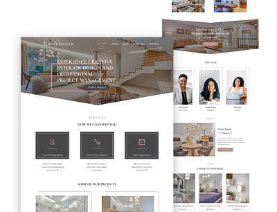 Interior decor Agency porfolio art design icon minimal ui ux web website