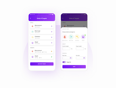 Vitals app branding design minimal ui ux