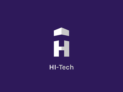Hi-Tech logo design branding business finance geometric hi tech identity letter logo logotype startup tech startup technology