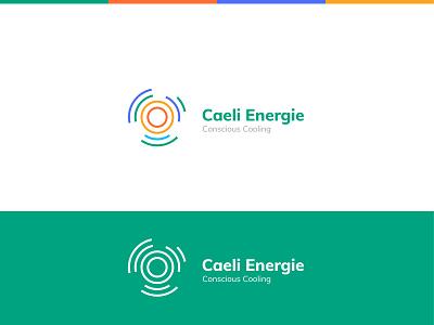 Caeli Energie logo design air conditioning branding cooling creative logo development energy identity logo design logotype startup system technology