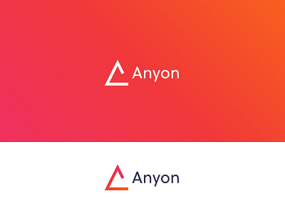 Anyon logo design brand identity branding clean company logo creative logo finance geometric gradient identity investment logo logotype minimalist property real estate symbol technology