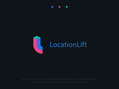 LocationLift | Logo design branding business company logo creative logo data digital identity logo logotype markets platform product saas seo software startup symbol technology tool visual design