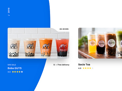 Boba delivery product card