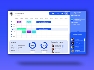 Classroom dashboard