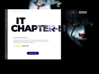 Movie Streaming Site design graphic design landing page product design ui uidesign user interface website concept