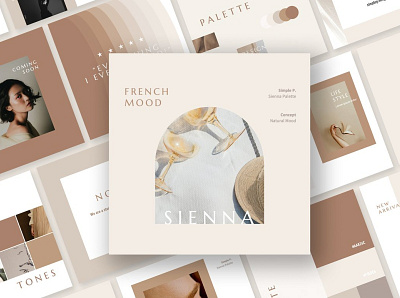 Sienna Palette Pack blog blogger design instagram instagram banner instagram post instagram stories instagram story template instagram template instagram templates minimal minimalism minimalist modern posts professional social media social media pack social media templates stories