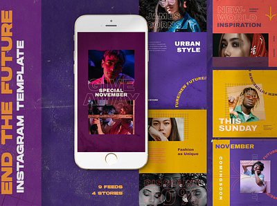 Future Instagram Templates advertising blog blogger creative design digital art instagram instagram banner instagram post instagram posts instagram posts template instagram stories instagram story instagram story template instagram template instagram templates marketing social media social media pack social media template