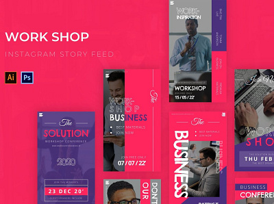 Workshop Instagram Story blog blogger color colorful fashion instagram instagram banner instagram post instagram stories instagram template instagram templates posts social media social media banner social media design social media pack social media template social media templates stories story