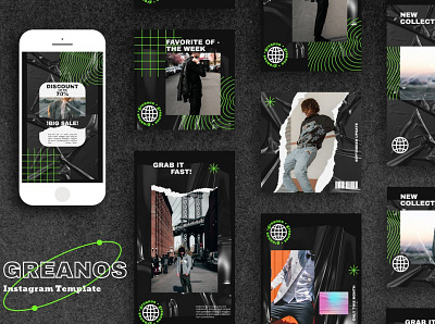 GREANOS Instagram Post Stories branding instagram instagram post template instagram post templates instagram posts instagram posts template instagram posts templates instagram stories instagram stories template instagram stories templates instagram story template instagram story templates instagram template instagram templates social media social media pack social media templates stories template templates