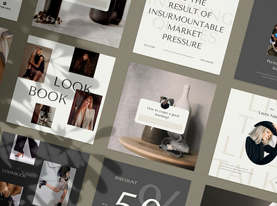 Influencer Instagram Pack blog blogger branding design elegant instagram instagram banner instagram post instagram stories instagram template instagram templates modern posts professional simple social media social media pack social media template stories template