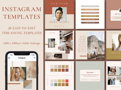 Instagram Templates | Customizable branding creative design digital art elegant instagram instagram banner instagram post instagram stories instagram stories pack instagram stories template instagram template instagram templates modern posts professional social media social media pack social media template stories