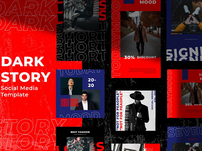 Dark Story Instagram Template blog blogger branding digital art elegant instagram instagram banner instagram post instagram stories instagram stories pack instagram stories template instagram template post shape simple smart social media social media pack social media template story