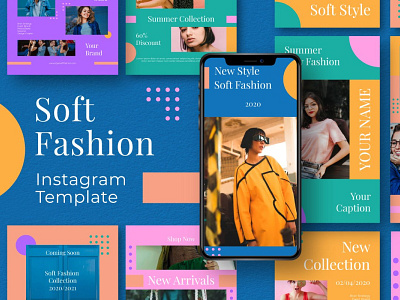 Soft Fashion Instagram Template advertising blog blogger fashion fashion template instagram instagram banner instagram post instagram post design instagram post template instagram posts instagram posts template instagram stories instagram story template instagram template instagram templates post posts soft soft fashion