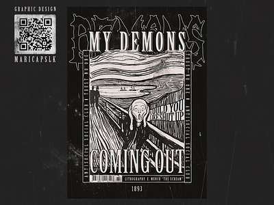 GRAPHIC POSTER "My demons coming out"