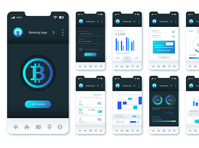 Bit coin app app application ui uiux