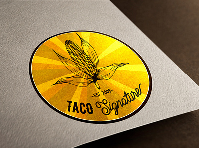 Taco Signature Logo logo logo design logotype