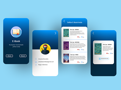 E-Books Mobile Apps Design book cover design design design app ebook ebook design mobile mobile app mobile ui read school school app student study app ui