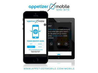 Appetizer Mobile Mini-Site Design