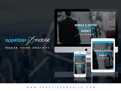 Appetizer Mobile - Website Redesign and Branding Update Project android appetizer mobile design digital agency graphic design ios ui ux web design website wordpress