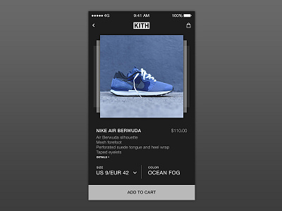 Daily UI: Marketplace Concept App For Kith android concept footwear ios kith marketplace simple ui design