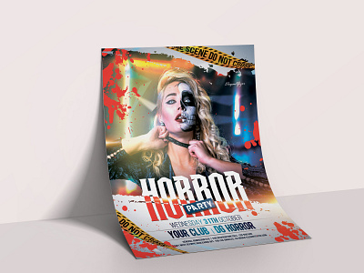 Free Halloween Flyer Template in PSD design event flyer flyer artwork flyer design flyer template flyers free psd free psd templates halloween halloween bash halloween design halloween flyer halloween party horror party psd psd design psd template scary