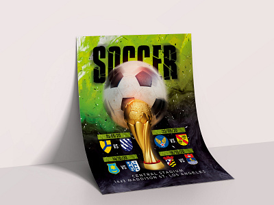 Free soccer flyer template in PSD competition design event flyer flyer artwork flyer design flyer template flyers football free psd free psd templates game night invite psd template soccer soccer game sport sport event sports