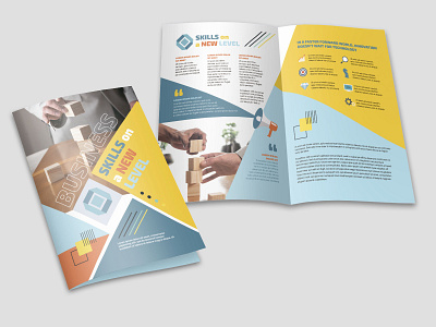 Free business brochure template in PSD agency bifold bifold brochure bifold brochure design branding brochure brochure design brochure template business company design free psd free psd templates psd template