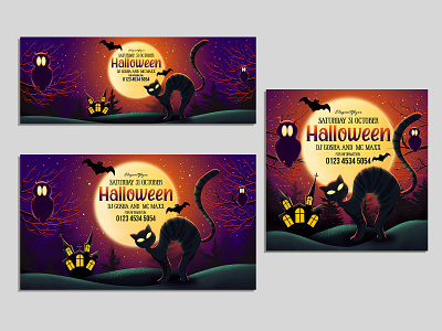 Facebook Halloween Templates creepy event facebook facebook ad facebook cover halloween halloween bash halloween design halloween party party psd template scary social media design spooky trick or treat trick or treat trickortreat